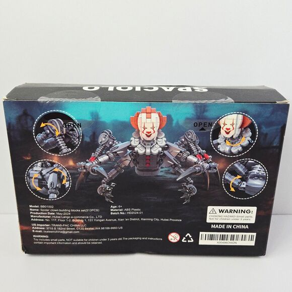 Building Blocks Set Spider Clown Horror Movie Character Halloween Decor - Picture 2 of 8